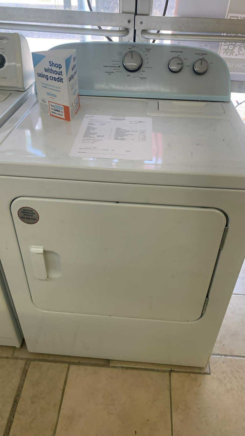 WHIRLPOOL DRYER
