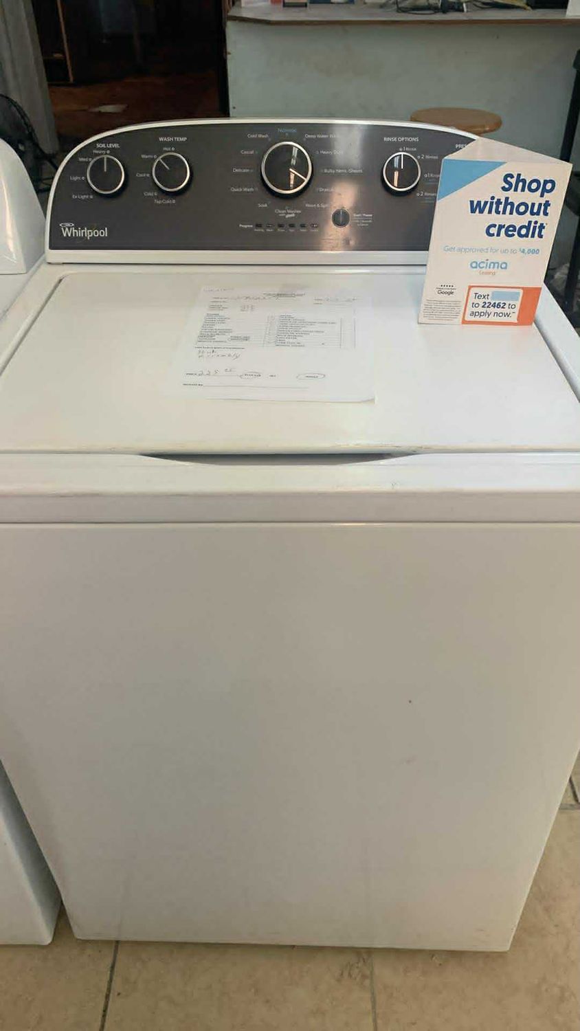 WHIRLPOOL WASHER