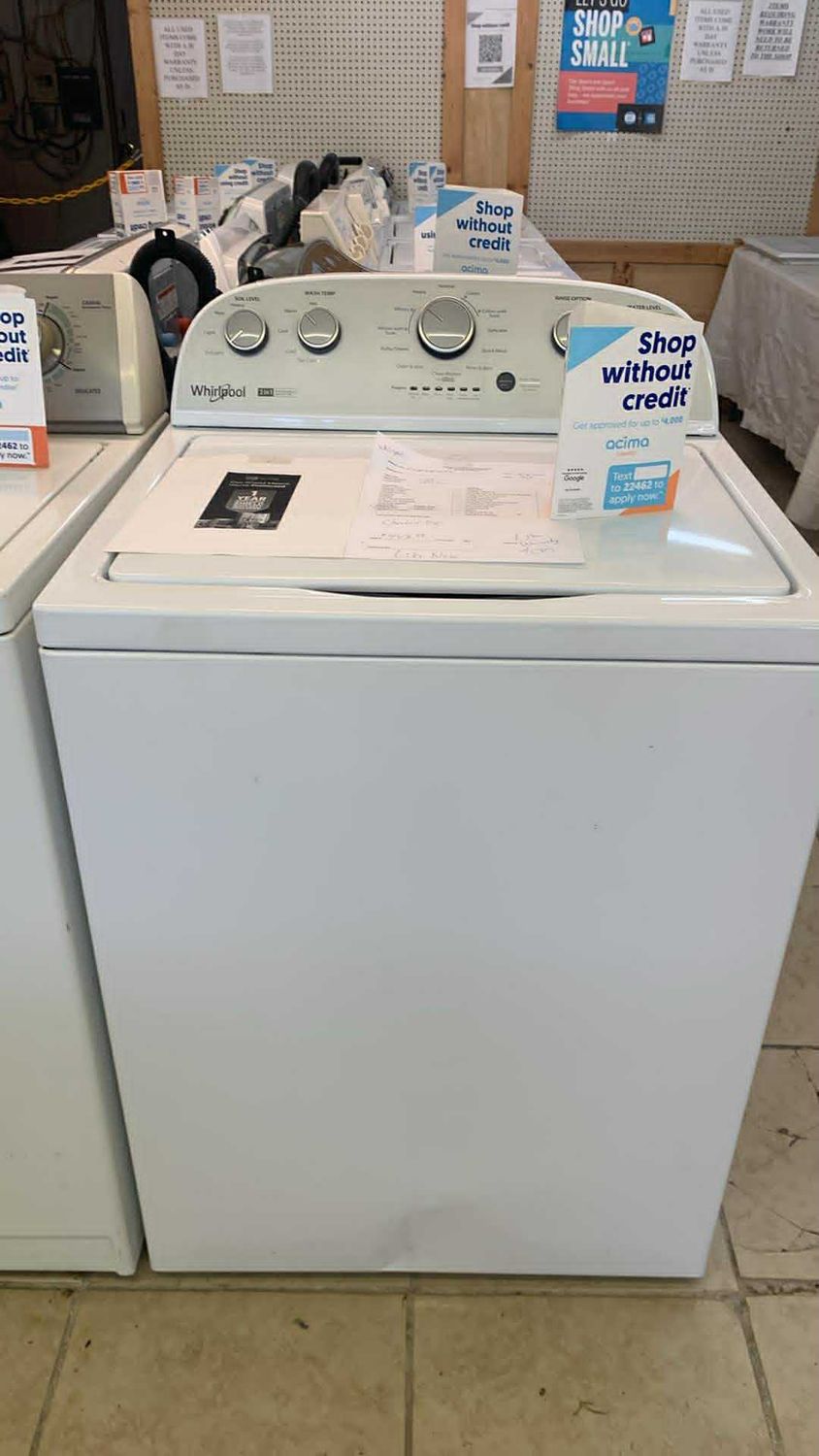 WHIRLPOOL WASHER