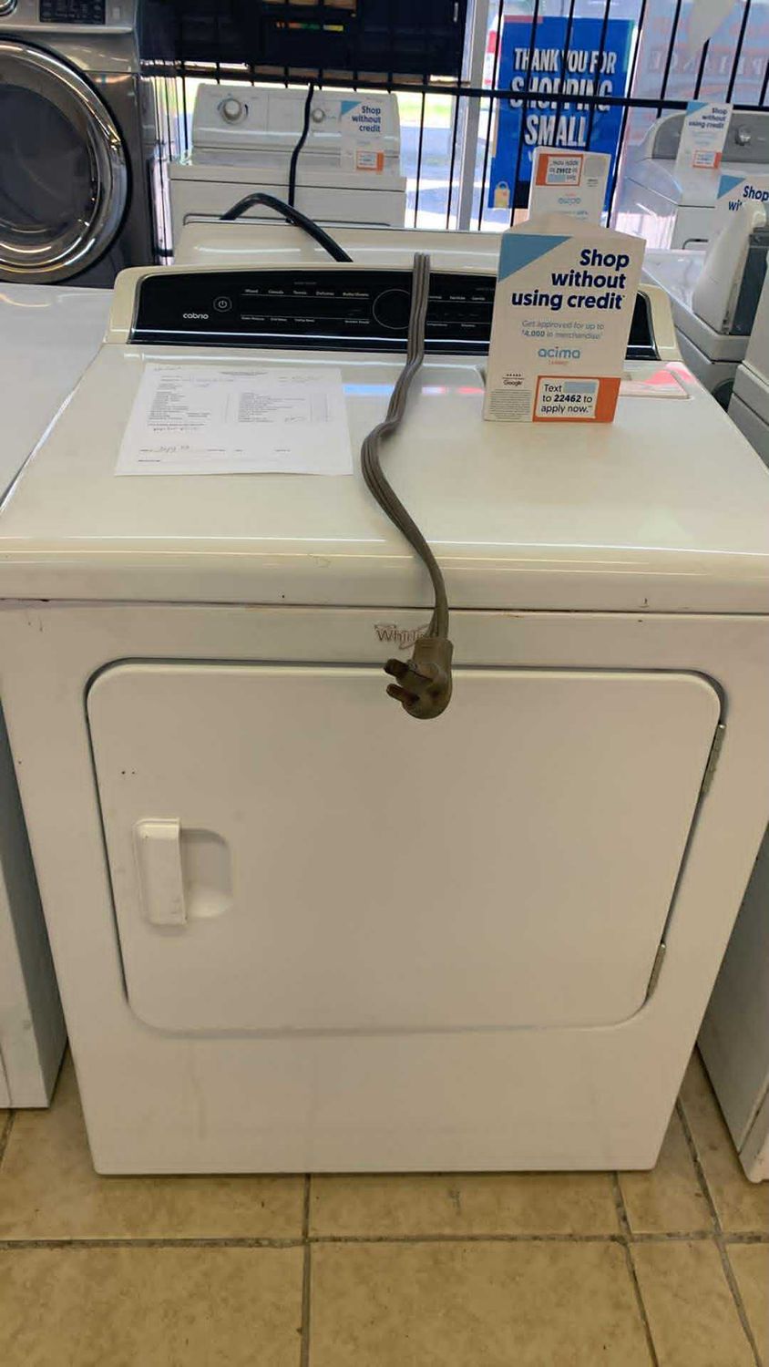 WHIRLPOOL DRYER