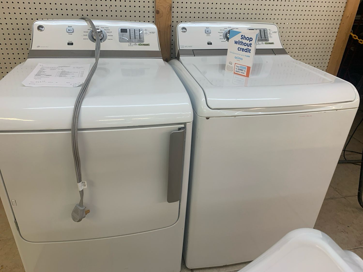 GE LAUNDRY SET