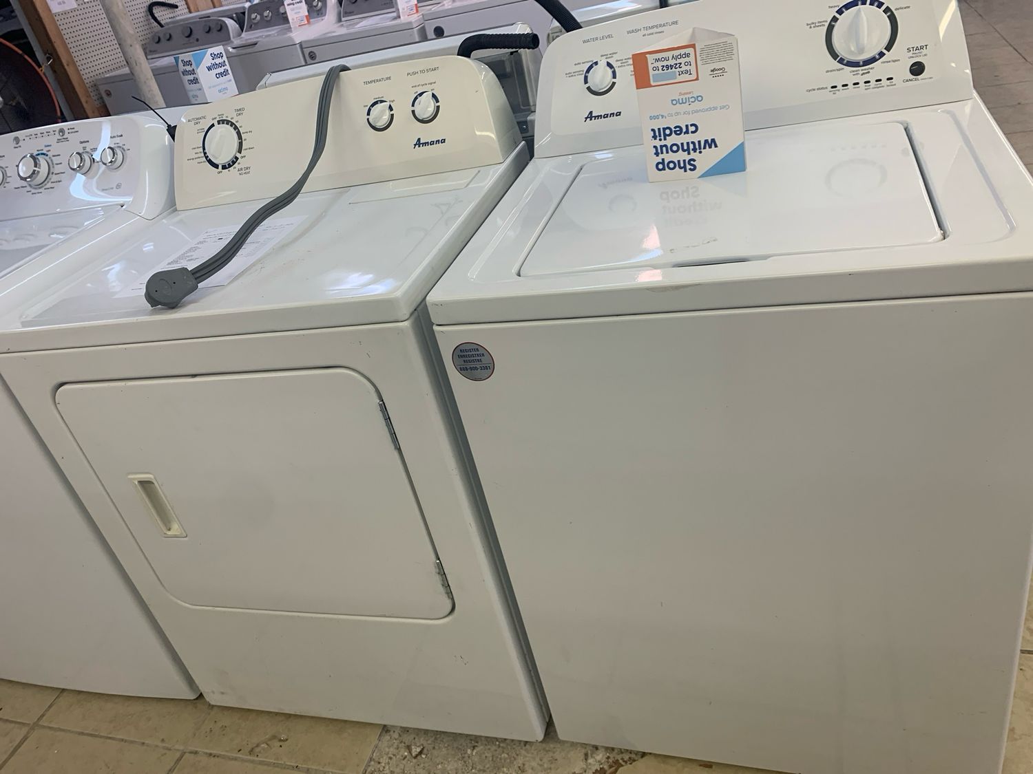 Amana Laundry Set