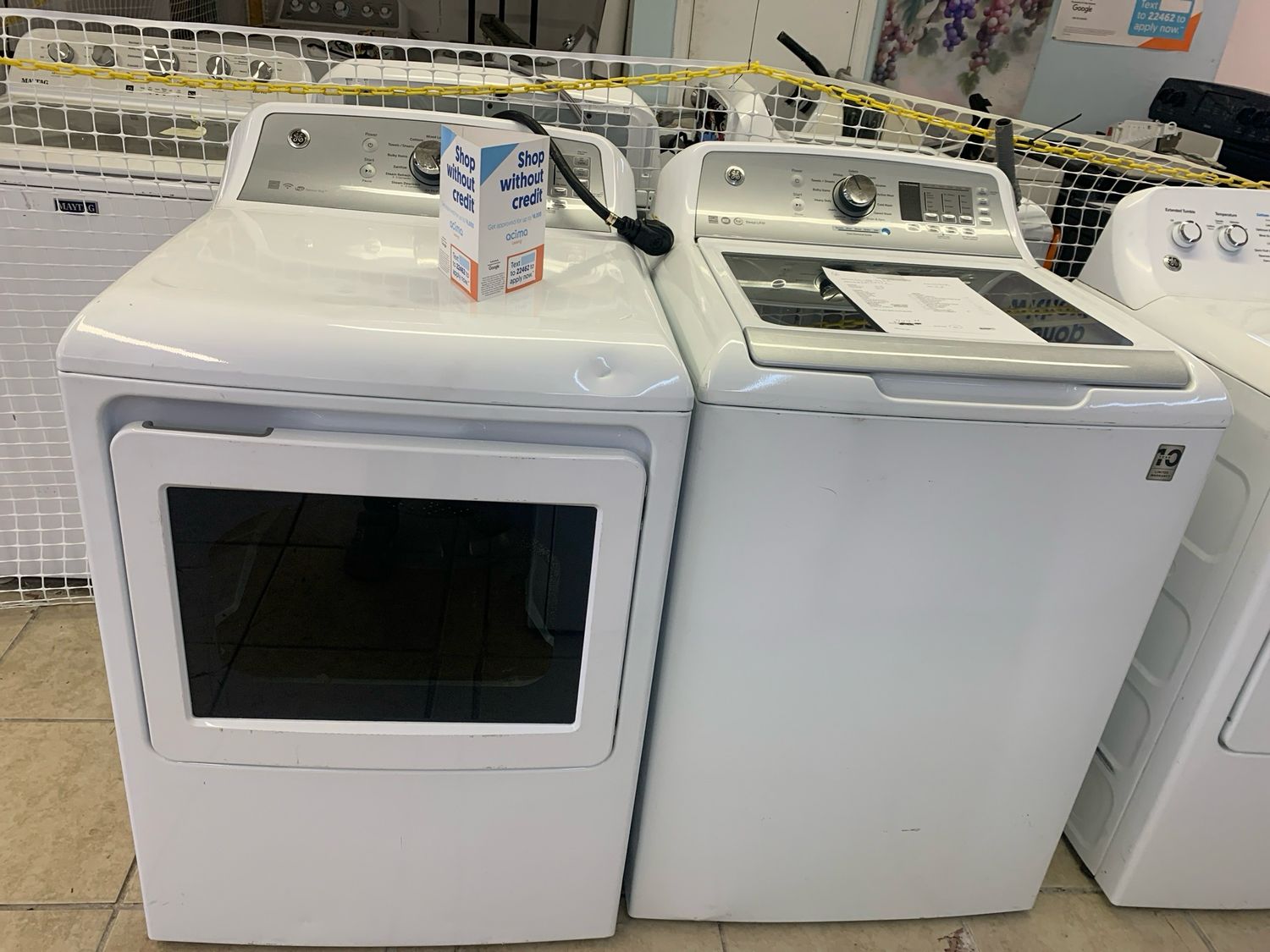 GE Laundry Set