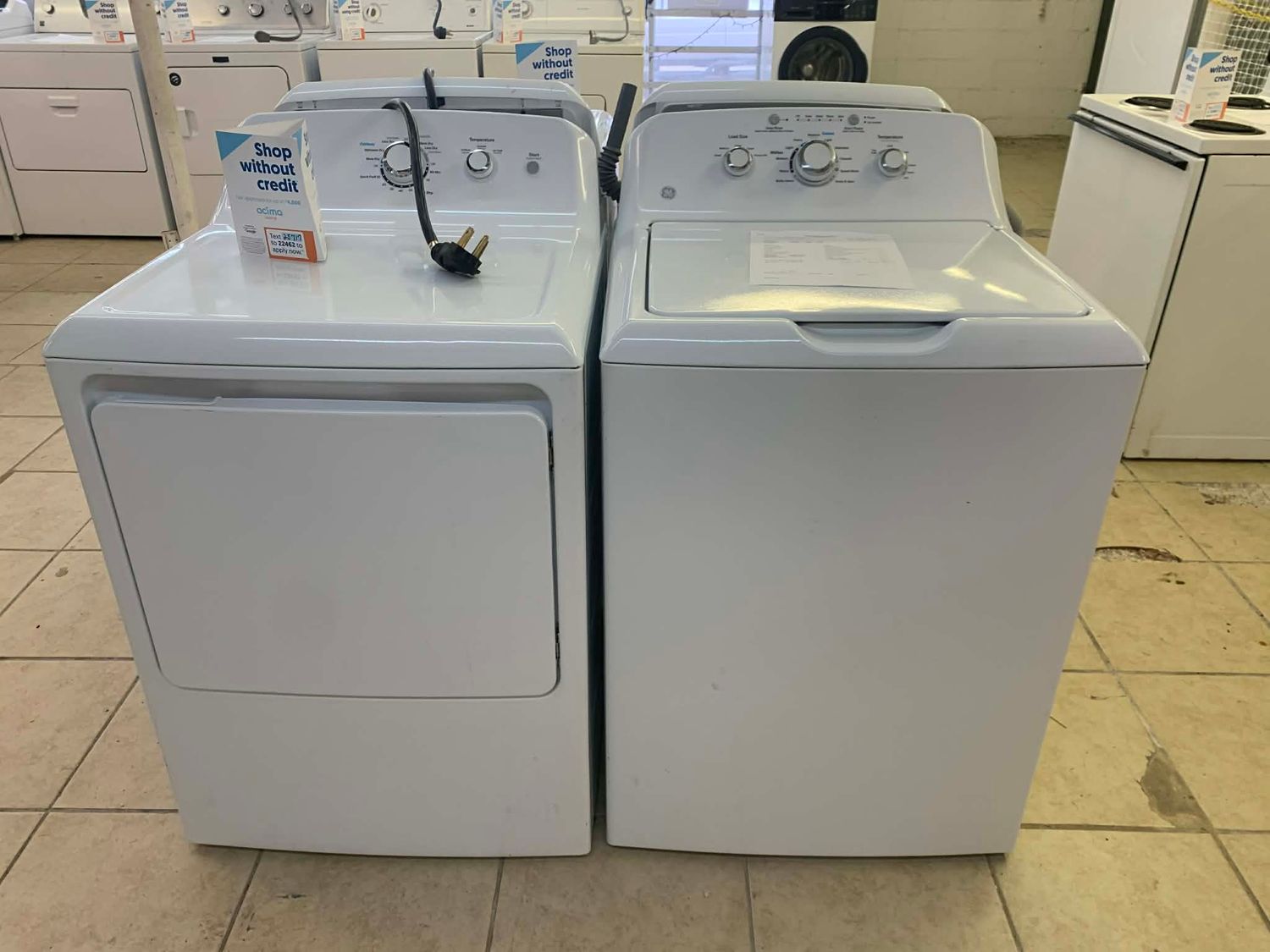 GE LAUNDRY SET