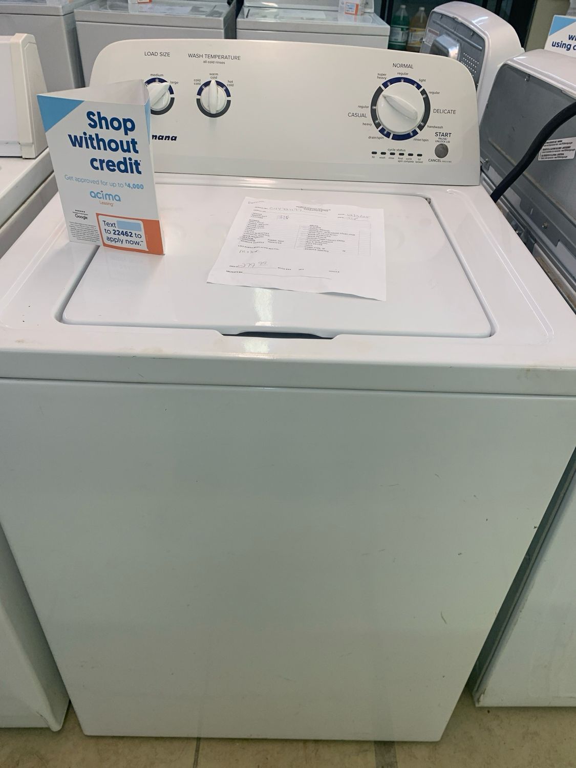 Amana Washer
