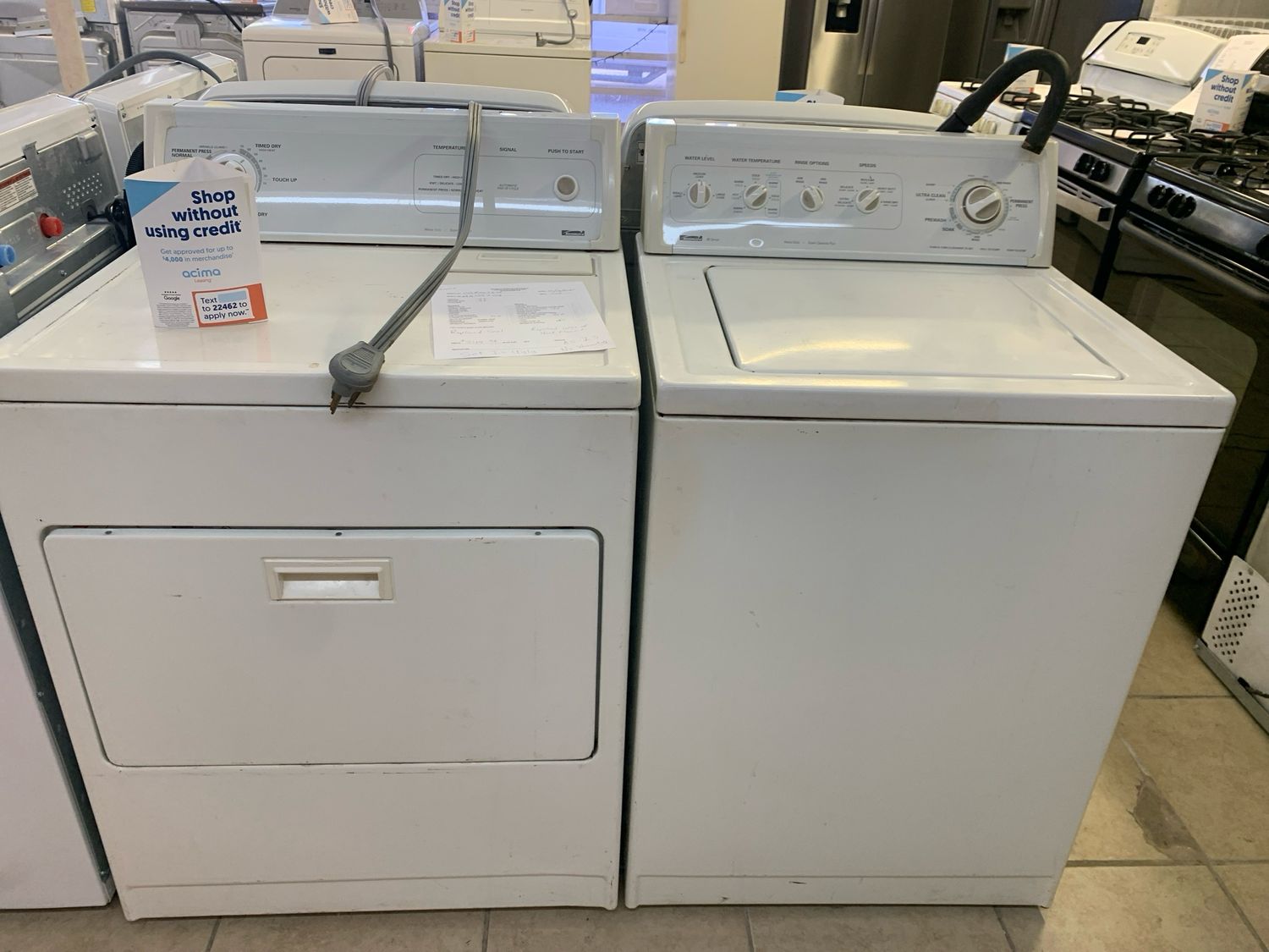 Kenmore Laundry Set