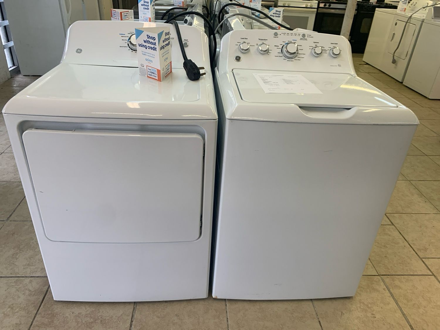 GE Laundry Set