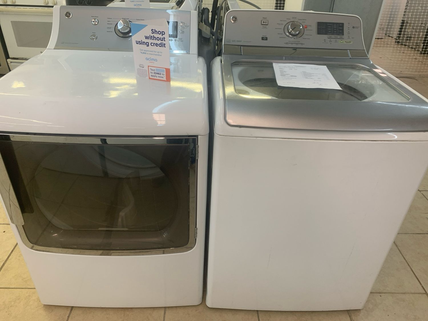 GE Laundry Set