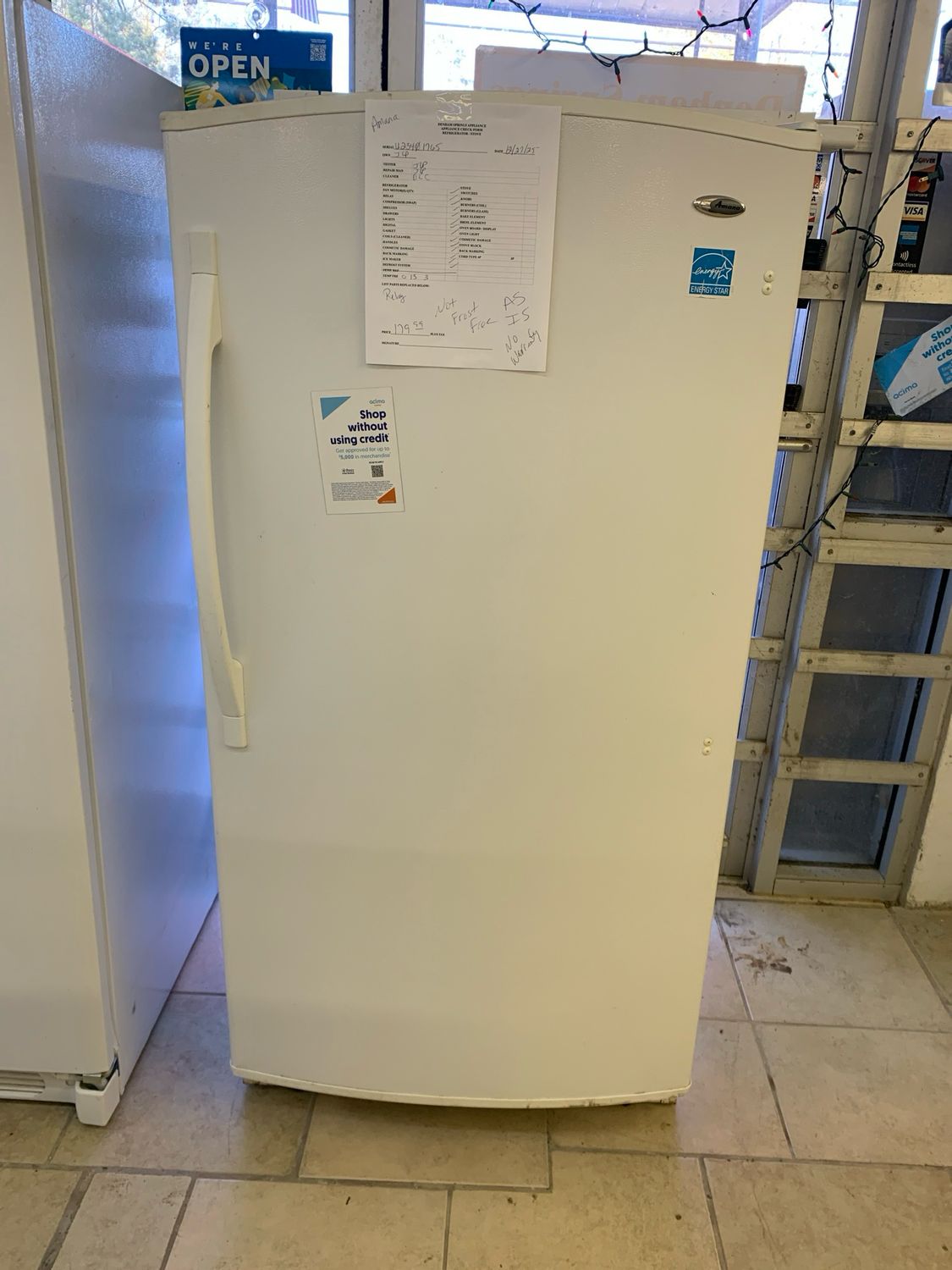 Amana Upright Freezer