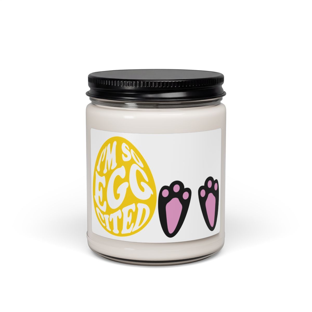 Soy Candle — "I'm So Eggcited" Easter Scented Candle (9oz) Soy Candle — "I'm So Eggcited" Easter Scented Candle (9oz)