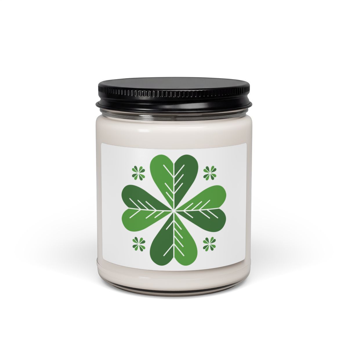 Soy Candle — Green Clover Floral Scented 9oz (St. Patrick’s Day)