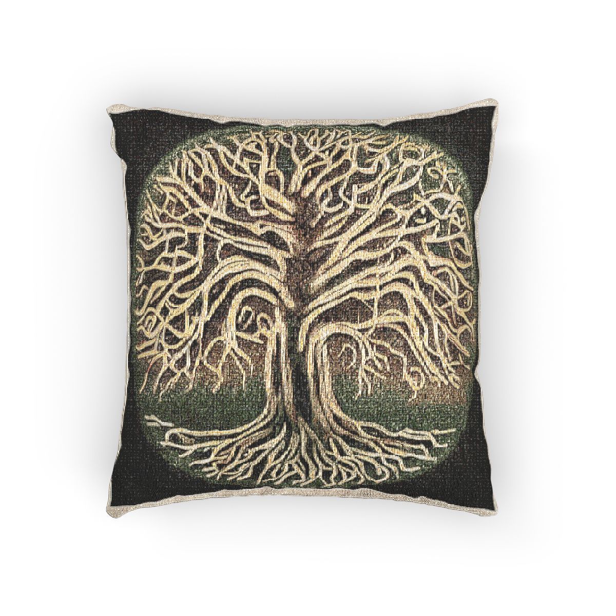Woven Pillow — Tree of Life Tapestry Decorative Throw Pillow Woven Pillow — Tree of Life Tapestry Decorative Throw Pillow