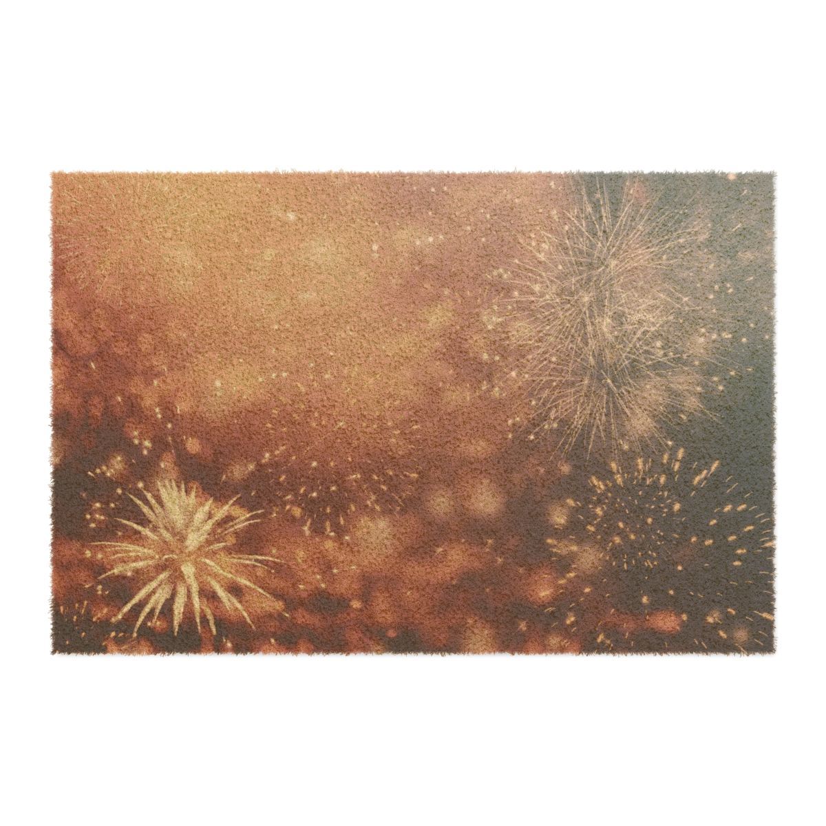 Doormat - Golden Fireworks Coir Welcome Mat Doormat - Golden Fireworks Coir Welcome Mat