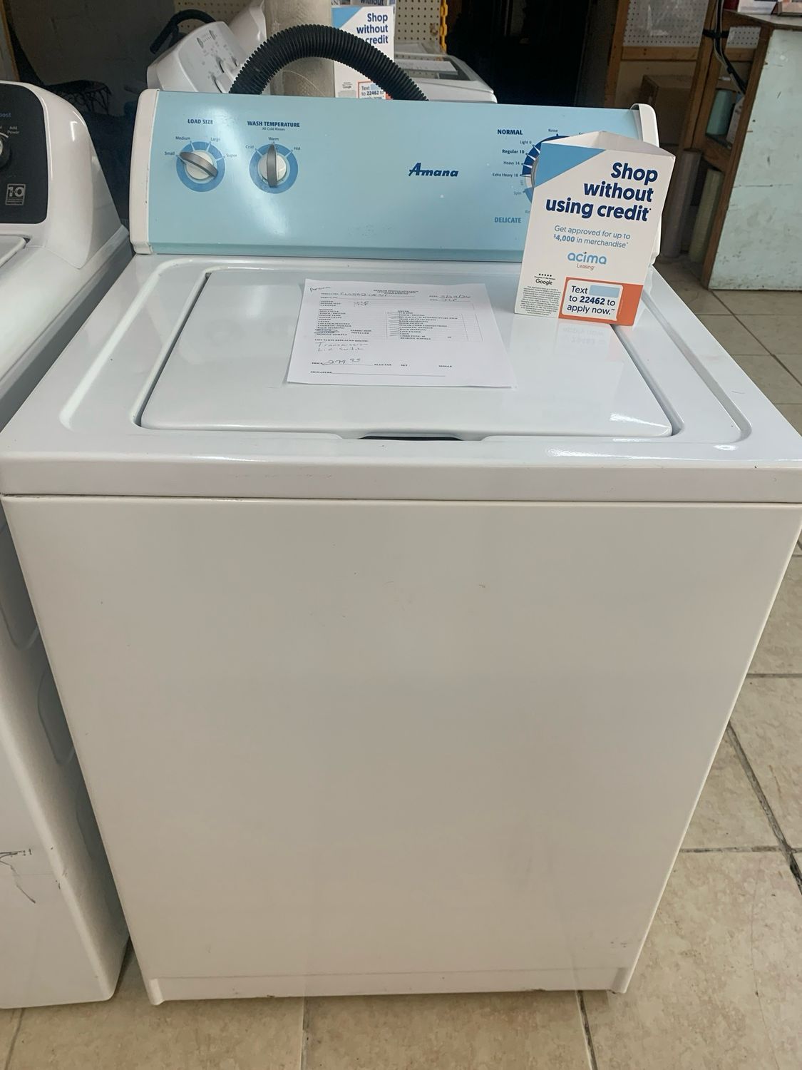 Amana Washer