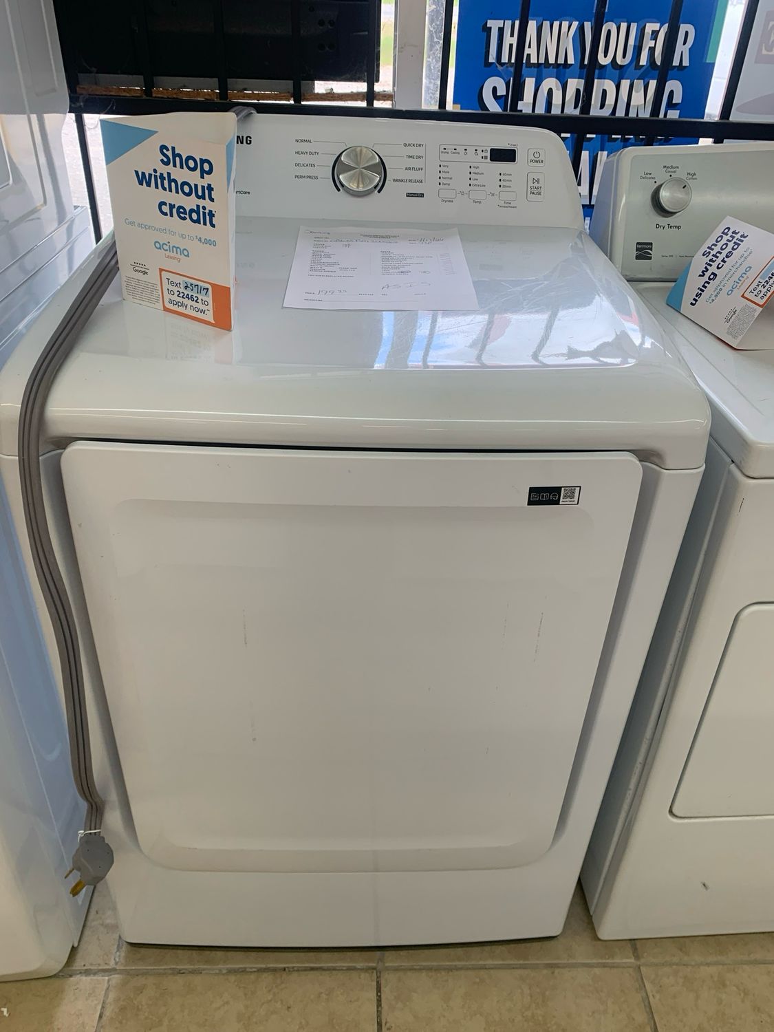 Samsung Dryer