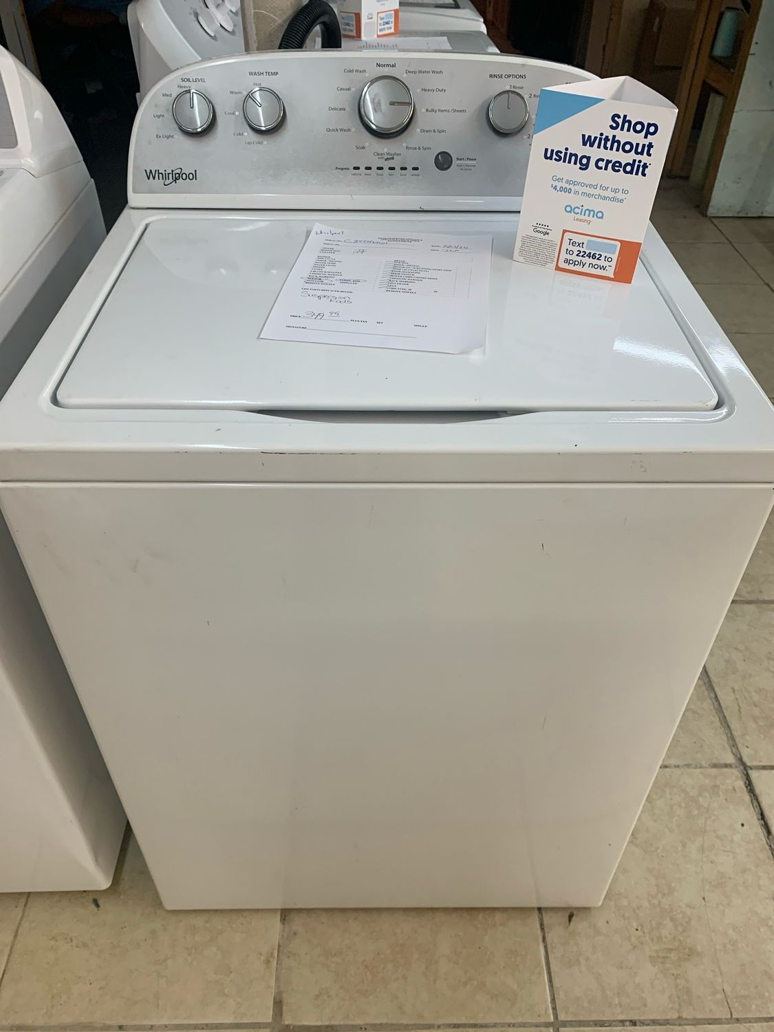 Whirlpool Washer