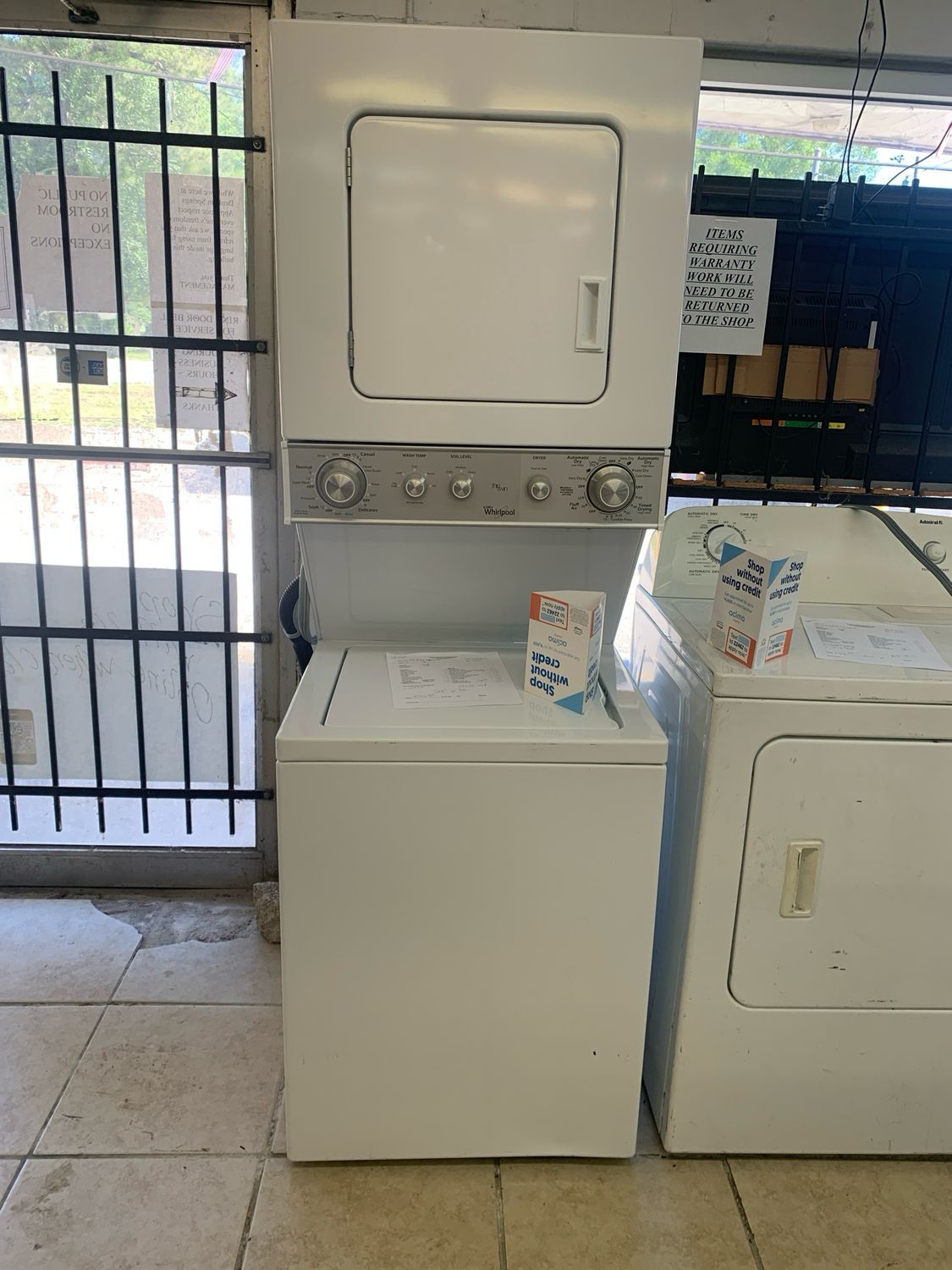 Whirlpool Stacked Set. 24” Wide