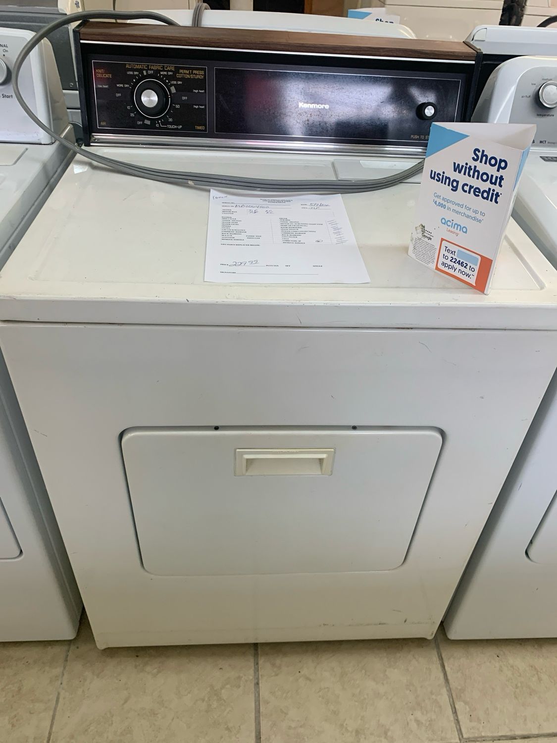 Kenmore Dryer