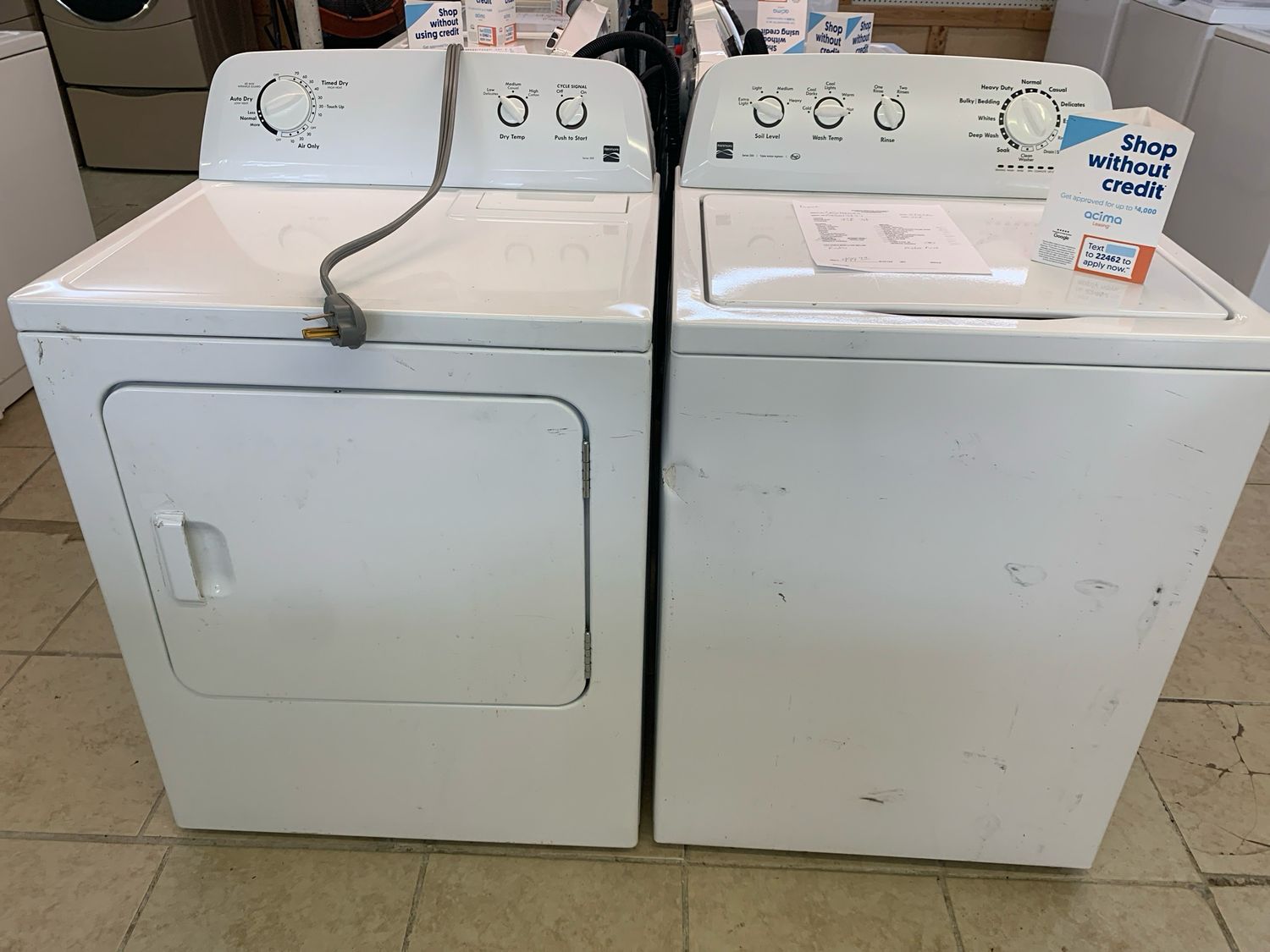 Kenmore Laundry Set