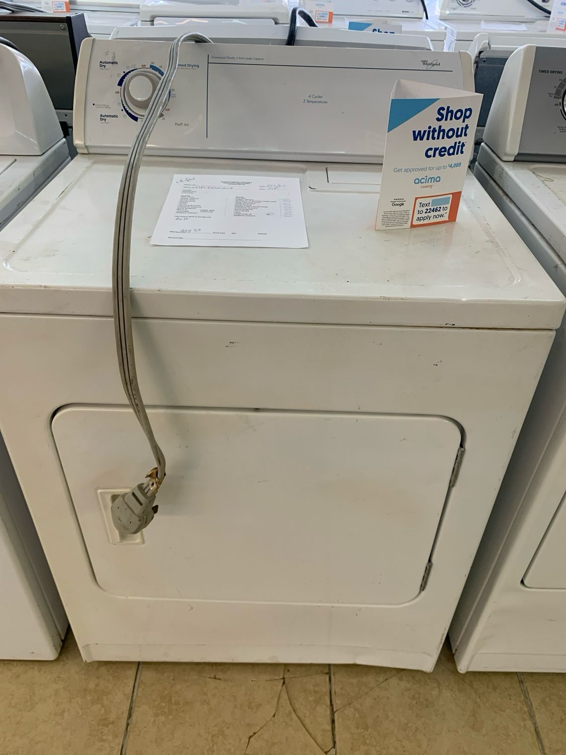 Whirlpool Dryer