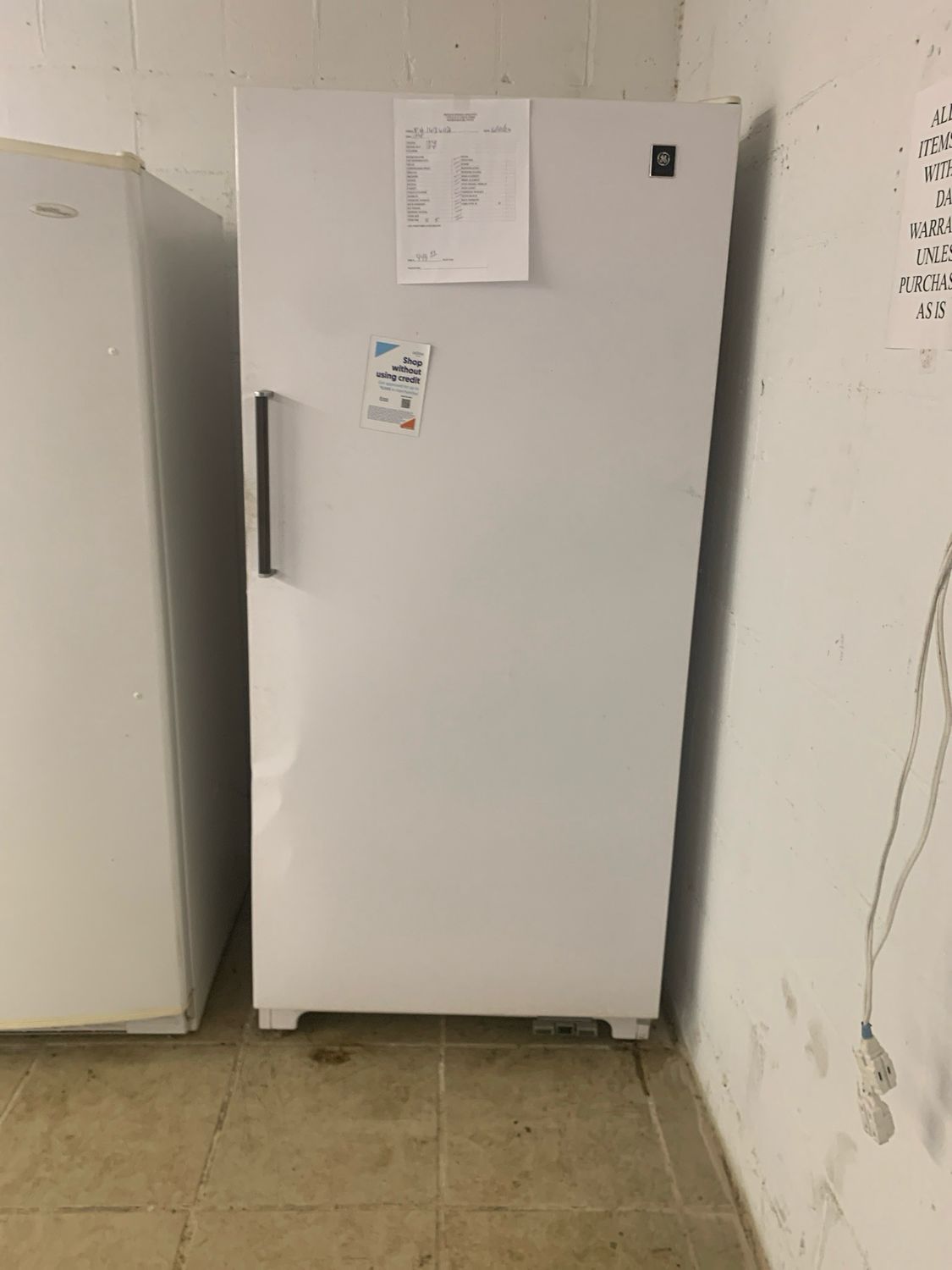 GE Upright Freezer