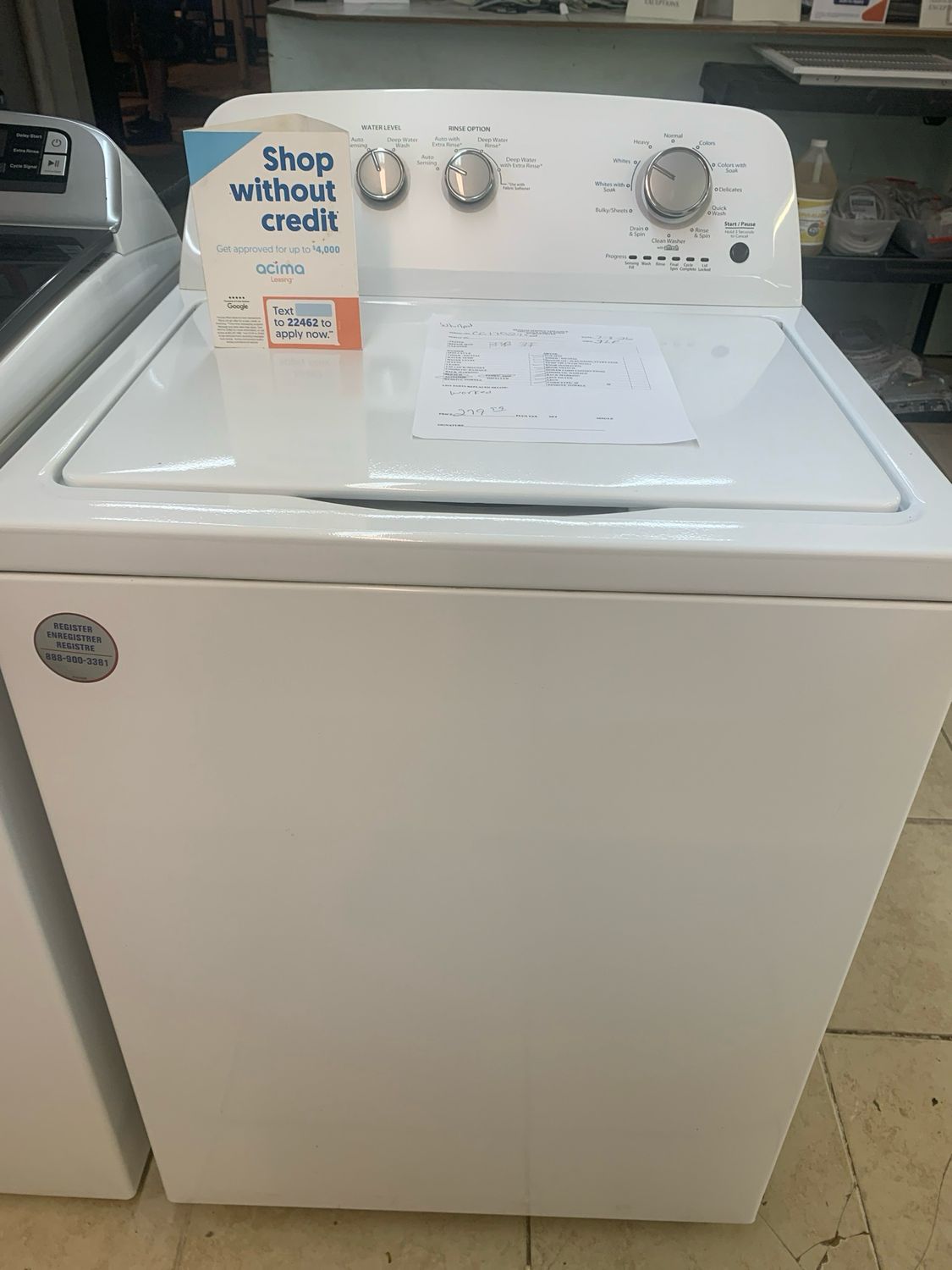 Whirlpool Washer