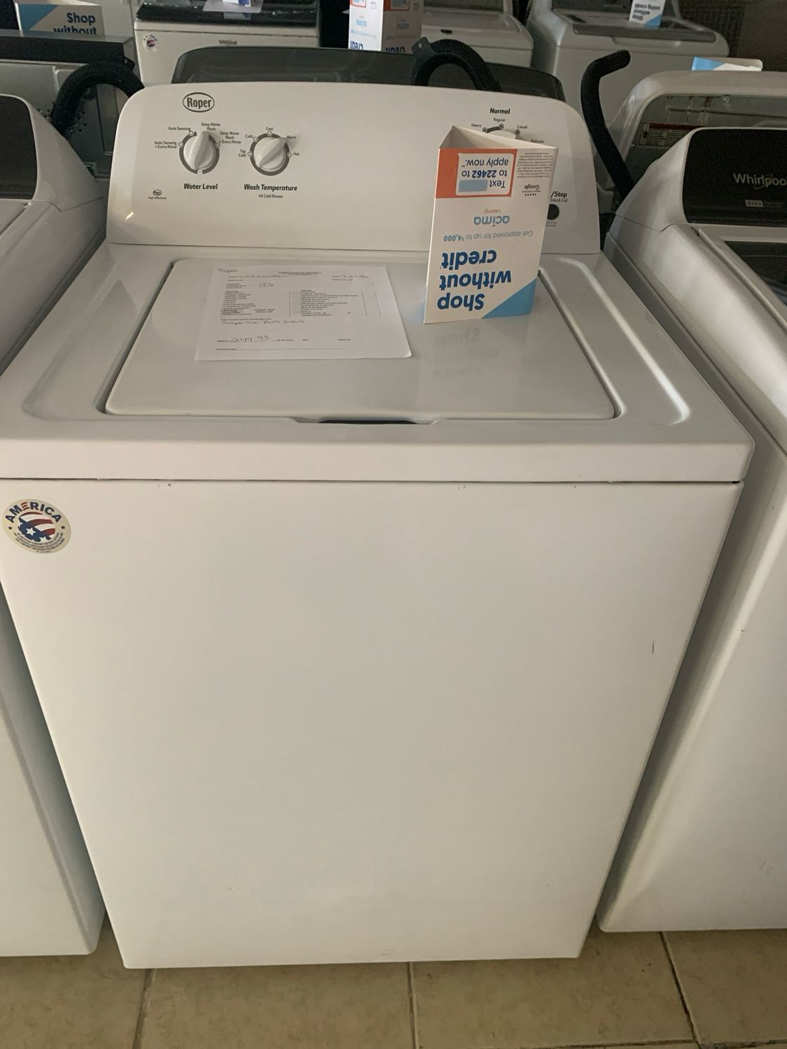 Roper Washer