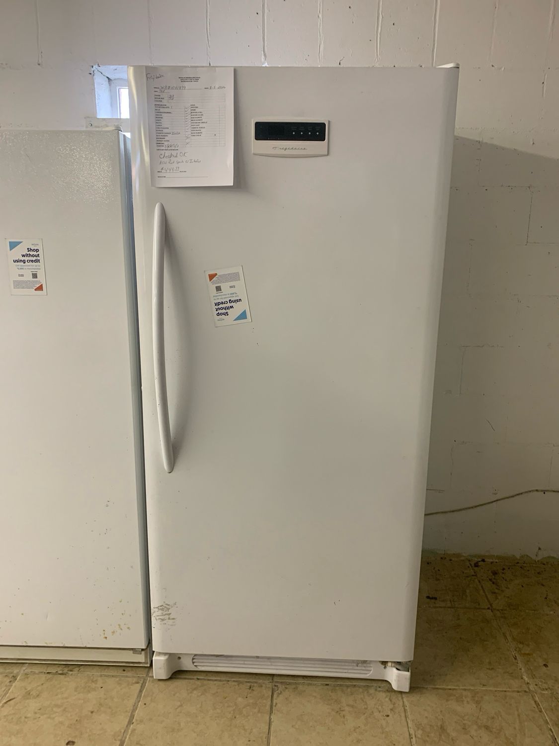 Frigidaire Upright Freezer