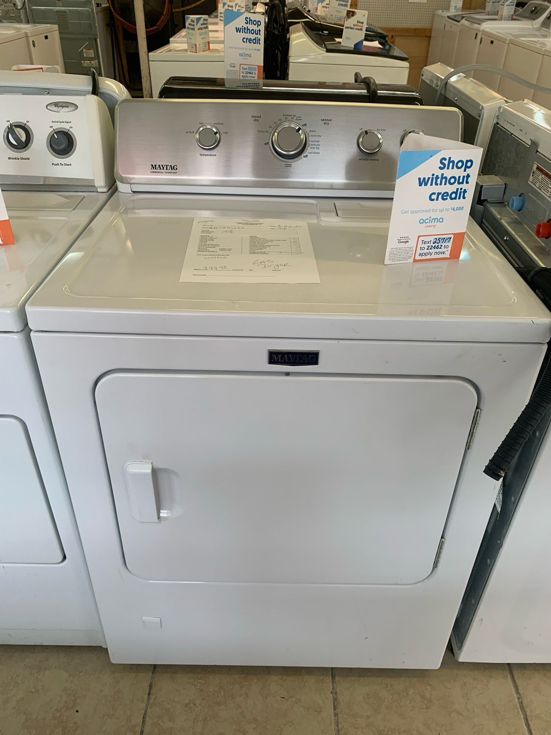 Maytag Dryer GAS DRYER