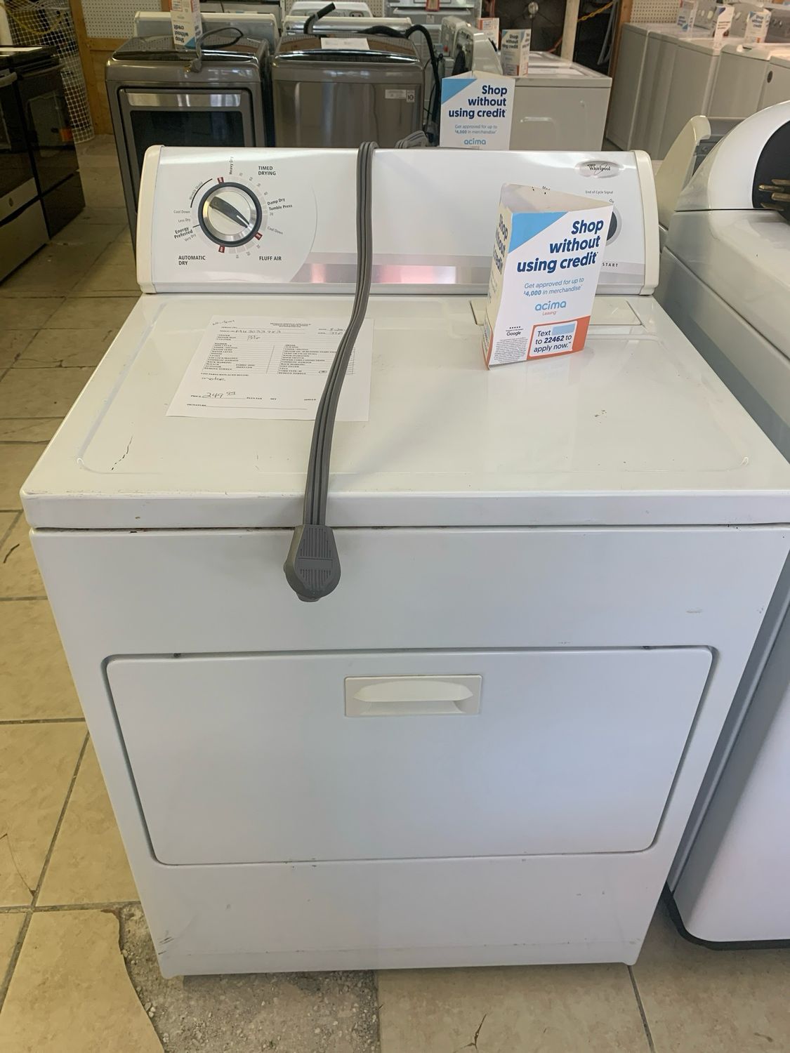 Whirlpool Dryer