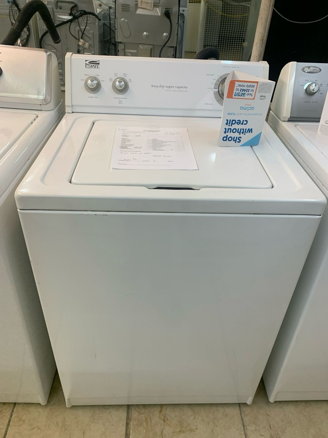 Estate Washer
