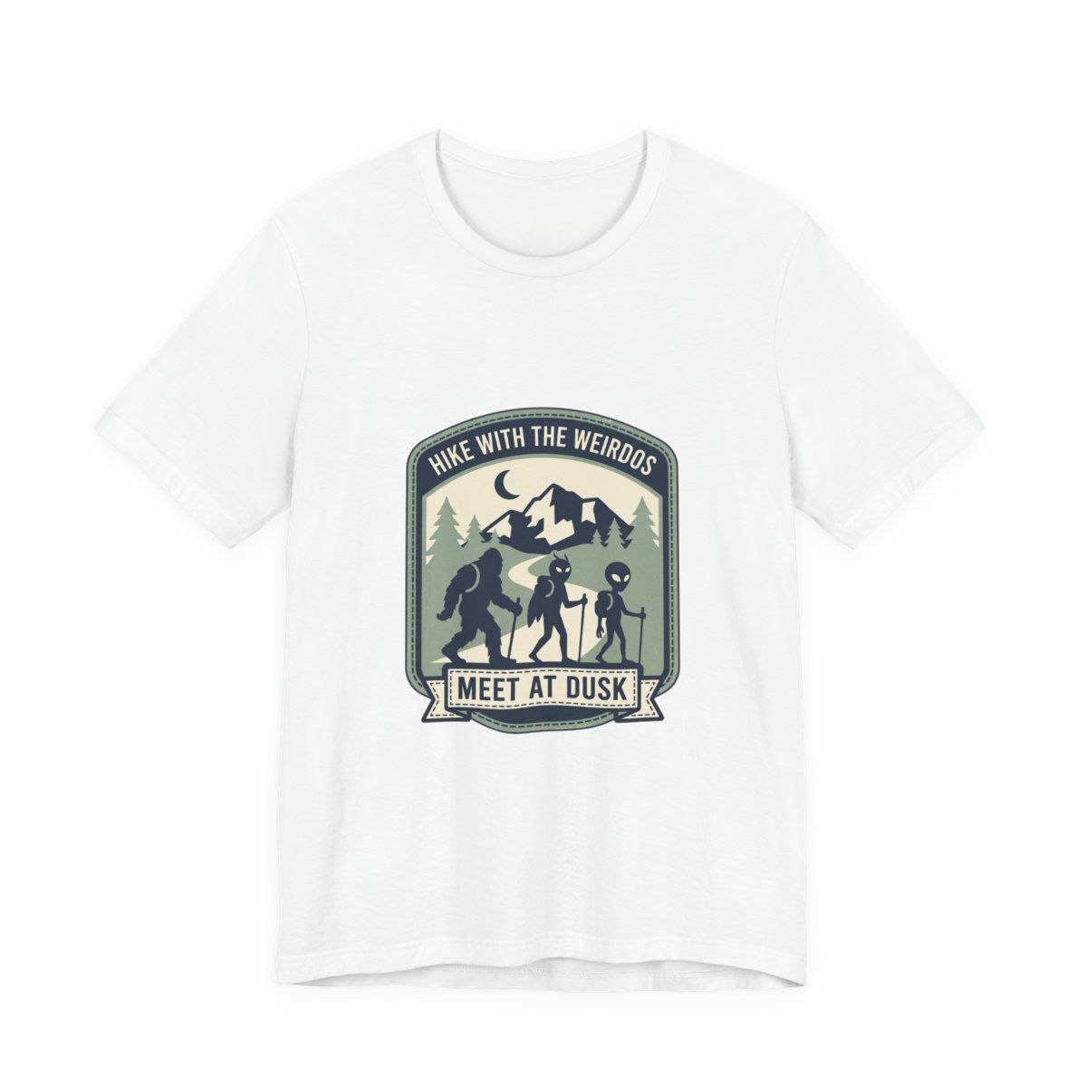 Meet at Dusk Bigfoot Tee | Cryptid Hiking Shirt Meet at Dusk Bigfoot Tee | Cryptid Hiking Shirt