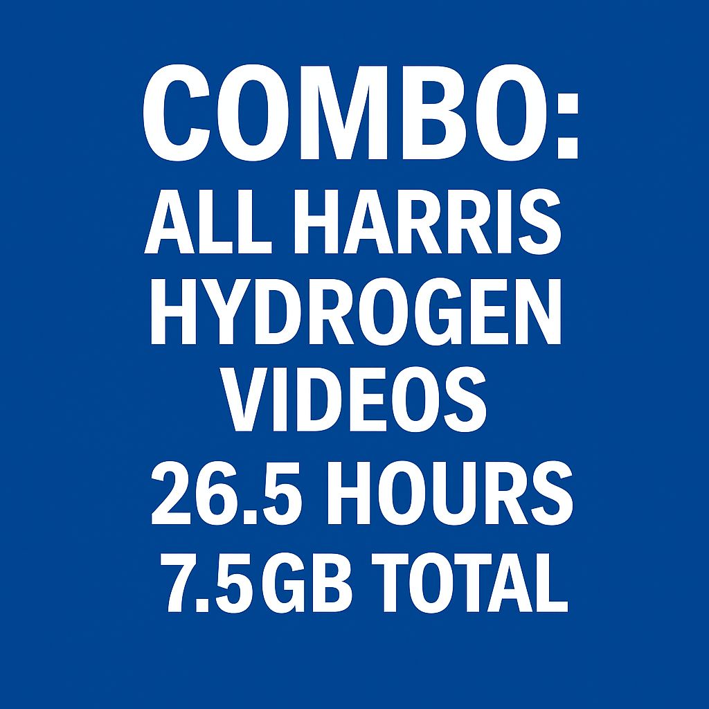 COMBO Harris Hydrogen Download Library 26.5 Hours DIY Education Video
