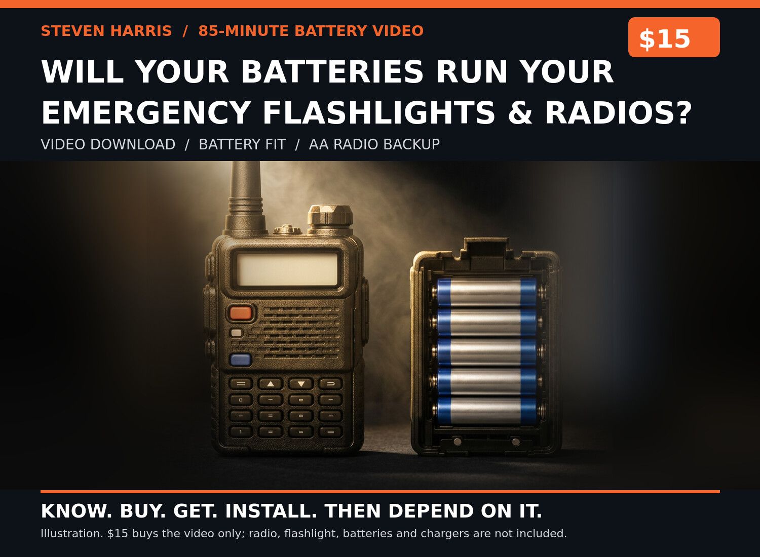 Will Your Batteries Run Your Emergency Flashlights & Radios? | Steven Harris's 85-Minute Battery Video Will Your Batteries Run Your Emergency Flashlights & Radios? | Steven Harris's 85-Minute Battery Video
