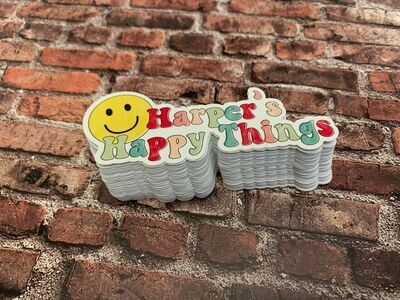 Harper&#39;s Happy Things 4in Sticker
