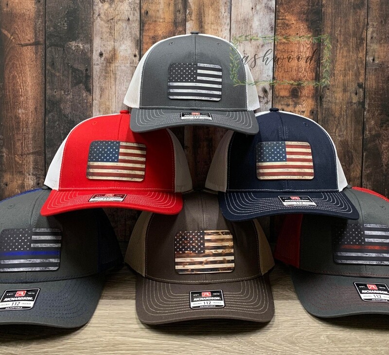 Men&#39;s American Flag Patch Hat