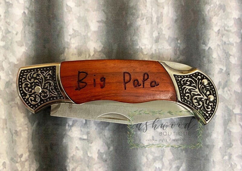 Personalized Engraved Men&#39;s Pocket Knife