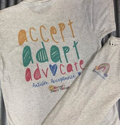 Accept, Adapt, Advocate Autism Acceptance Tee