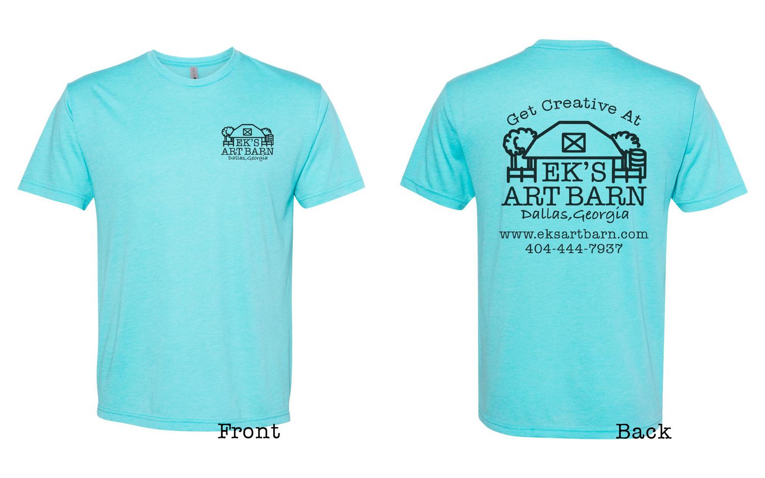 EK&#39;s Art Barn Tahiti Blue Logo Tee