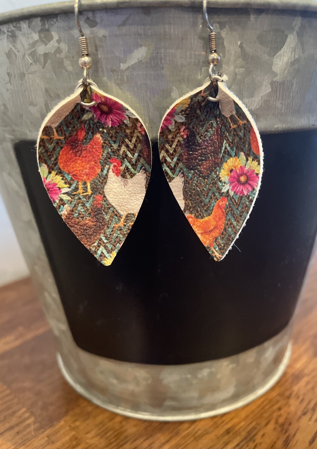 Chicken earrings