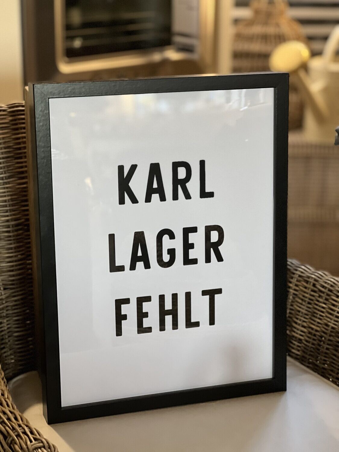 Kunstdruck gerahmt Karl Lager fehlt