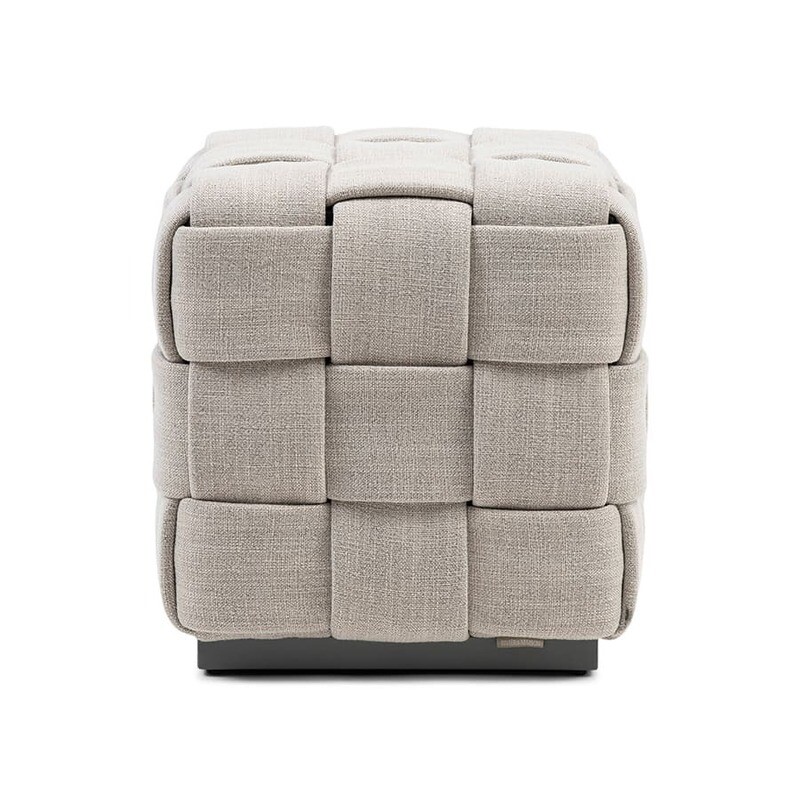 Riviera Maison Hocker Room 48 Leinen 40x40 cm Flachs (bestellbar)