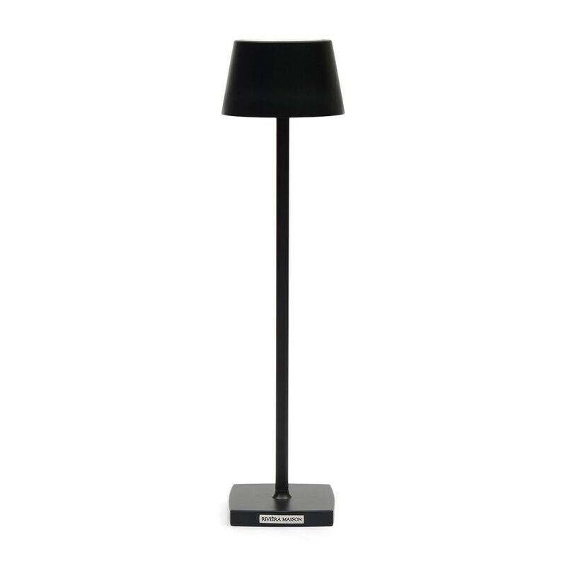 Riviera Maison Tischlampe Luminee USB schwarz