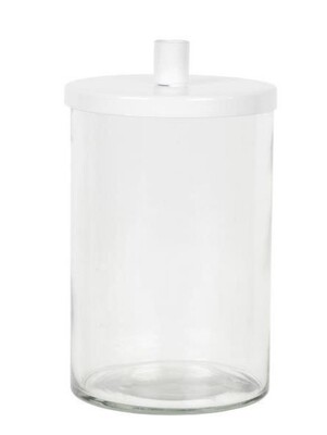 IB Laursen Glas Kerzenhalter für dünne Kerzen weiß