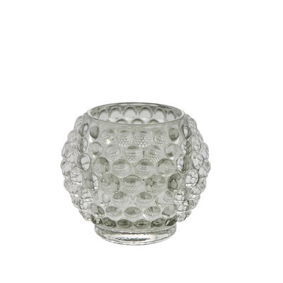 Teelichthalter Dorinia Glas H7,5 cm transparent 