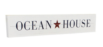 Oceanhouse Wanddekoration Schriftzug