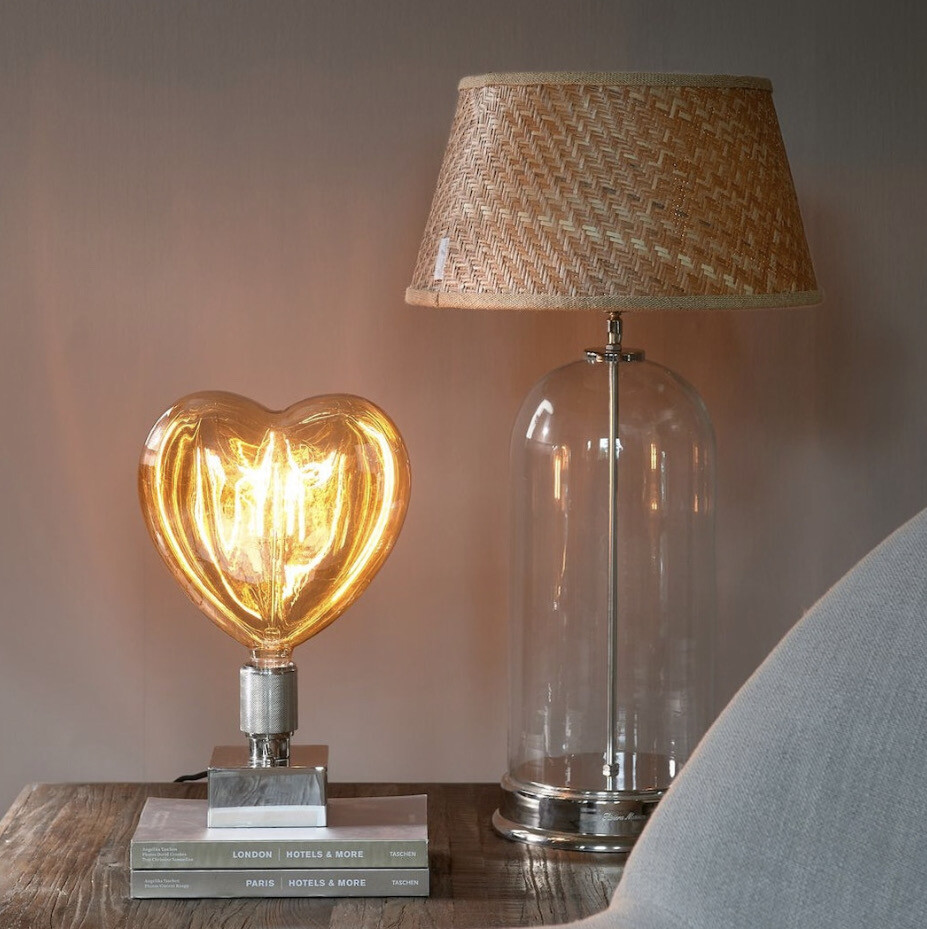 Riviera Maison Table Lamp Lobby Loft & Heart Light Bulb