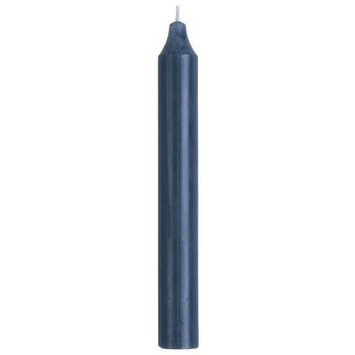 Ib Laursen Stabkerze staubig blau rustikal H 18cm