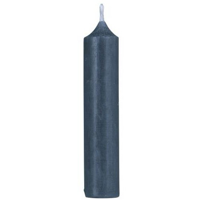 Ib Laursen Stabkerze staubig blau rustikal H 11cm