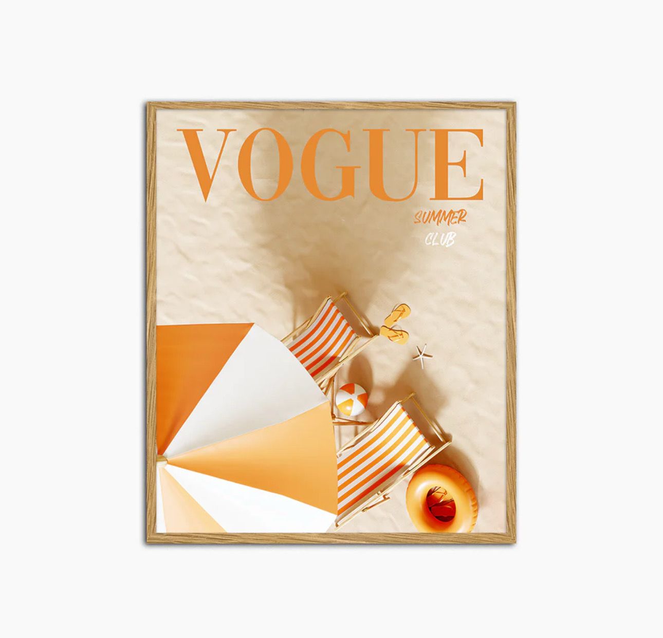 Wandbild Vogue Orange Club 50x60cm